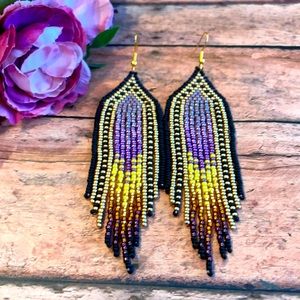 Western beaded earring